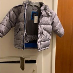 Size 2 grey puffer jacket